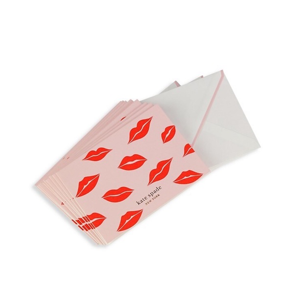 KATE SPADE NEW YORK LIPS NOTECARD SET💋💋